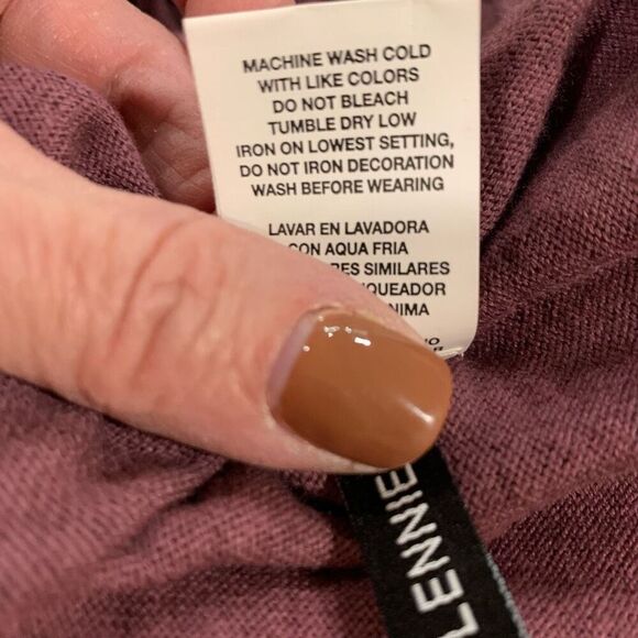 Buffalo David Bitton Tunic Top Purple L/S Mini-Pocket V-Neck Loose Wmn Sz L NWT - Picture 13 of 13